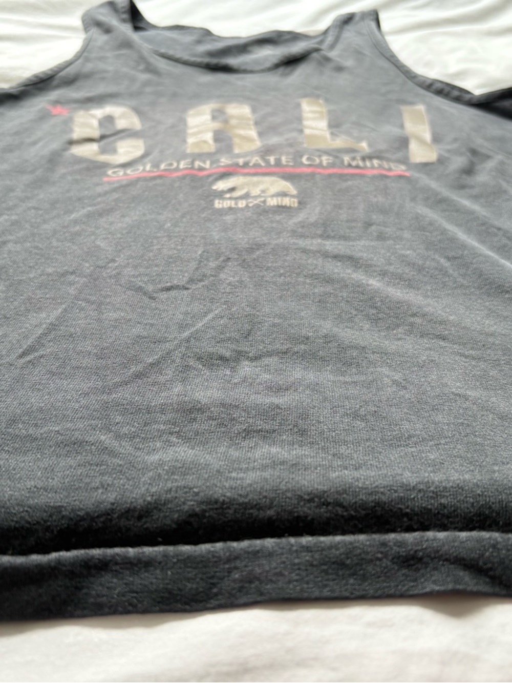 CALI Golden State of Mind Black Graphic Tank Top - Picture 4 of 6